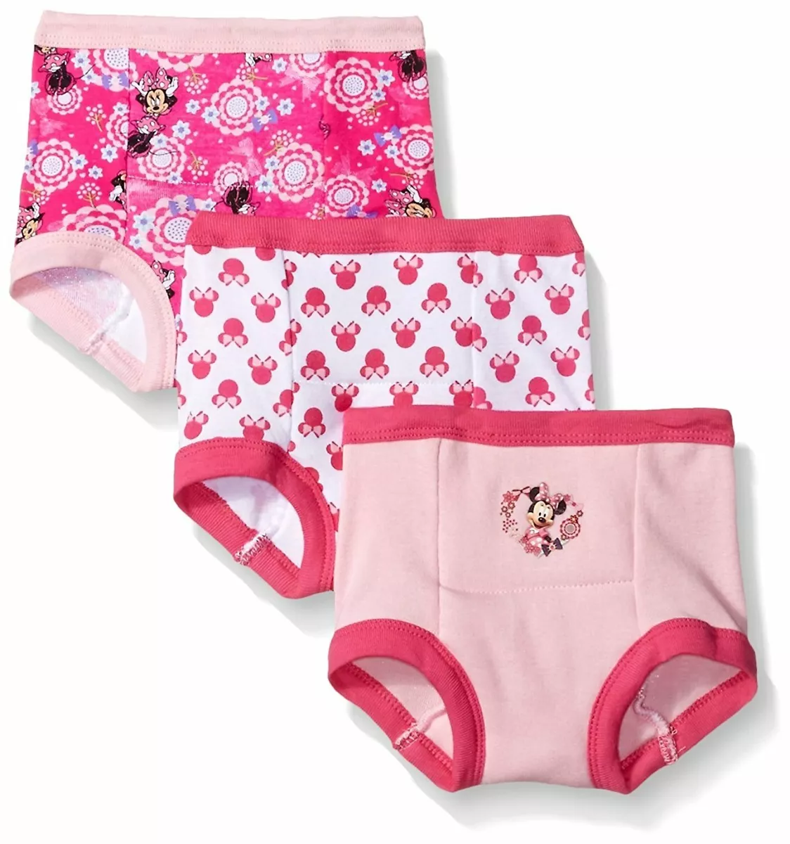 Disney Baby-Girls' Minnie 3 Pack Training Pants Underwear Sizes 2T