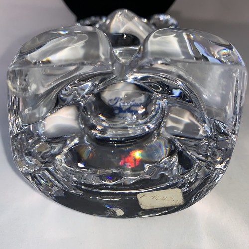 1980's Orrefors Sweden Clear Crystal Sitting Bear Figurine Paperweight-5 3/4"T - Picture 7 of 12