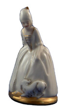 Fun Augarten Porcelain Miniature Lady Figurin...