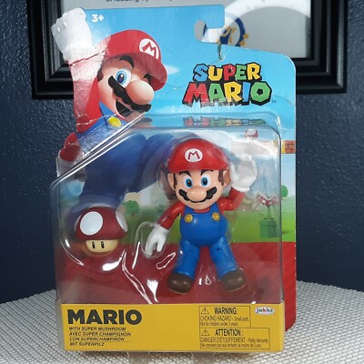 NEW 2021 Jakks Pacific Nintendo Super Mario w/ Super Mushroom 4