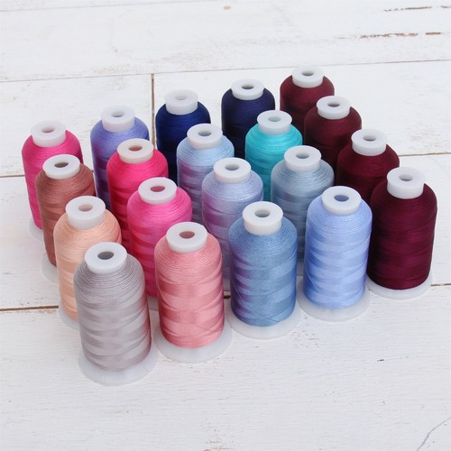 20 CONE POLYESTER EMBROIDERY MACHINE THREAD SETS - 1000M CONES 40WT 11 DIFF SETS - Picture 16 of 17