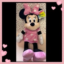 NEW Disney Minnie Mouse 18  Plush Cute Doll Huggable Pink Stuffed Toy NWT   