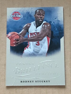 2012-13 BRILLIANCE ARTISTS PROOF PARALLEL RODNEY STUCKEY PISTONS #64 10/10