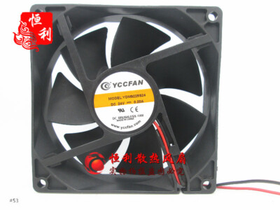 1PC YCCFAN YDM9225S24 24V 0.20A 2-wire welding machine cooling fan #