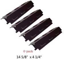Porcelain Steel Heat Plates 4pk BBQ Gas Grill Parts Shield Cover for Kenmore