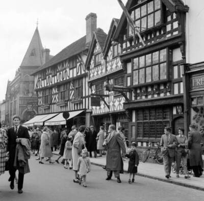 Stratford Upon Avon, High Street, Warwickshire 1961 OLD PHOTO