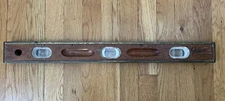 Johnson Level & Tool No. 524 Mahogany and Brass 24 in. 6 Bubble Level