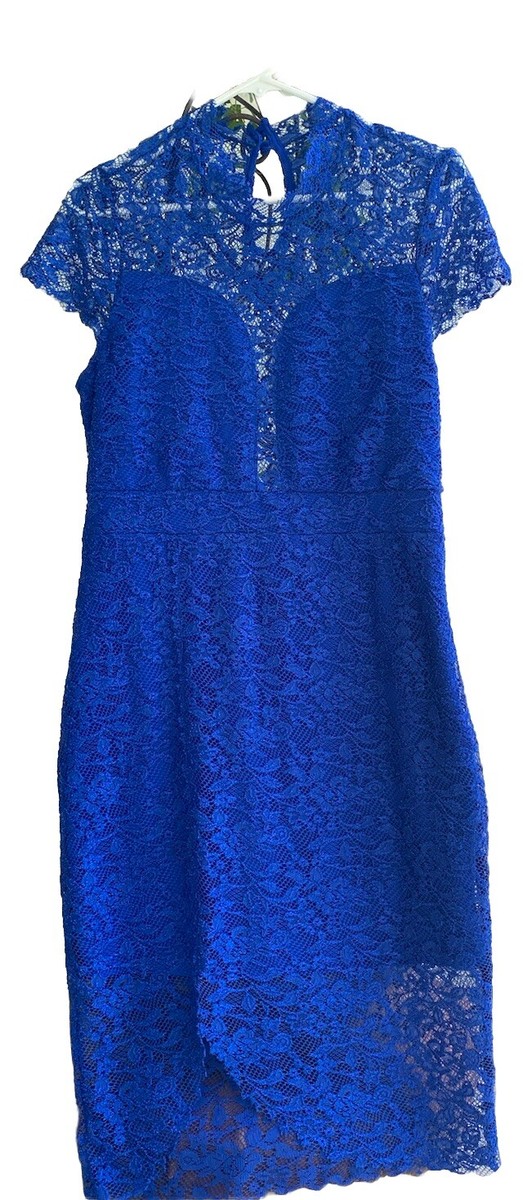 Venus Royal Blue Lace Dress Size Large PREOWNED | eBay Venus Royal Blue Lace Dress Size Large PREOWNED | eBay