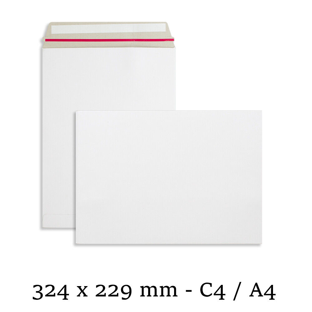 Details zu  All Size WHITE All Board Rigid Card Peel & Seal Envelopes Free & Fast Delivery 2022 Sonderpreis