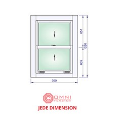 Kassenfenster Holz - Durchreiche Fenster - Schiebefenster vertikal nach Maß
