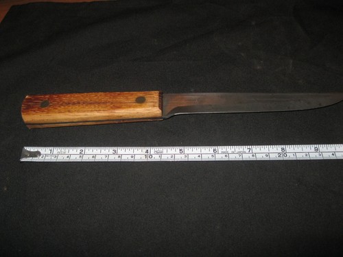 Vintage Ontario Tru Edge Boning Fillet Knife OLD HICKORY 6" Blade Made in USA - Picture 4 of 5