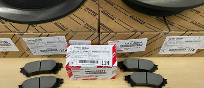 2011-2020 TOYOTA SIENNA NEW REAR GENUINE OEM BRAKE PAD KIT AND