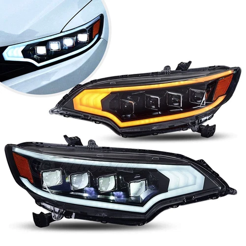 HC LED Headlights For Honda FIT/JAZZ 2013-2020 Sequential with Animation DRL - Picture 17 of 18