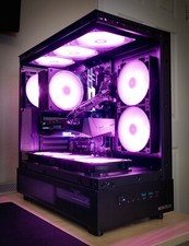 Custom Black RGB Gaming PC - Ryzen 5 5600x - RX 6750 XT - 32 GB Ram - 2TB M.2