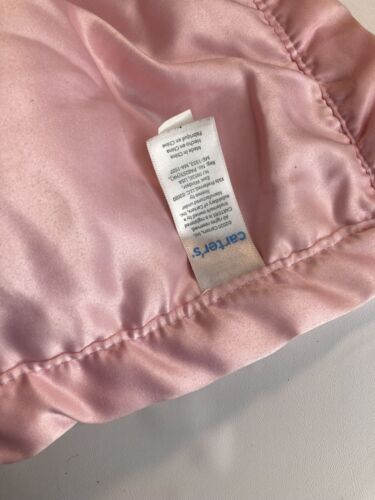 Carters Unicorn Lovey Pink Security Blanket Plush 14”X14” - Picture 3 of 3