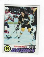 1977-78 TOPPS BOB SCHMAUTZ #59 BOSTON BRUINS