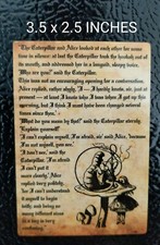 3.5" Classic Alice Adventures in Wonderland Decal Sticker Caterpillar Quote
