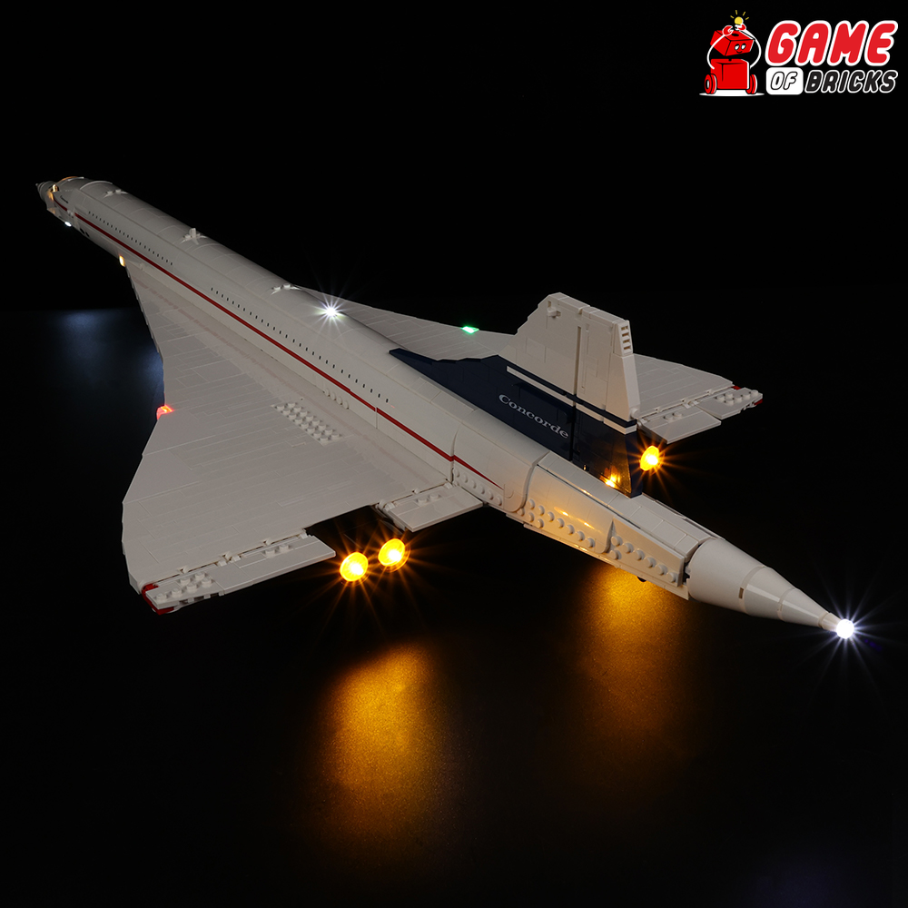LED Light Kit for Concorde - Compatible with LEGO® 10318 (Remote ...