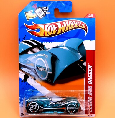 2012 Hot Wheels #214 Cloak & Dagger Clear Aqua 4/5 Thrill Racers Ice 12 Teal OH5