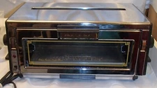 Proctor-Silex Vintage 1970s Chrome Electric Deluxe Toaster Oven 0504NA Broiler