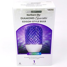 NEW Gemmy LED Northern Sky Diamond Sparkle Christmas Multicolor Edison Bulb