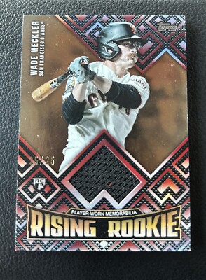 Wade Meckler 2024 Topps Update Rising Rookie Red Relic RC Giants 25/25 ...