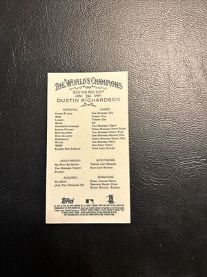 C52c 2010 Topps Allen Ginter Mini #284 Dustin Richardson, Boston Red Sox