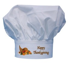 Happy Thanksgiving Chef Hat Toques For Holiday Cooking by CoolChefHats
