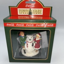 Vintage Coca-Cola Town Square Collection Snowbear Item# 64329 - NEW