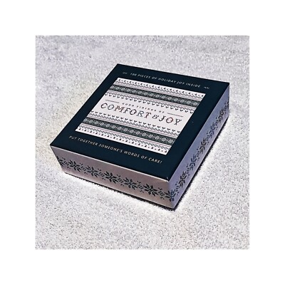  Rare Only1eBay Comfort & Joy 100 Piece Pc Mini Puzzle Box 5.5 x 5.5 ,FreeShip