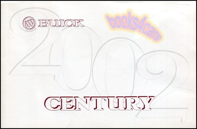 2002 Buick Century Owners Manual Handbook Guide Book Maintenance How To Drive 02 For Sale Online Ebay