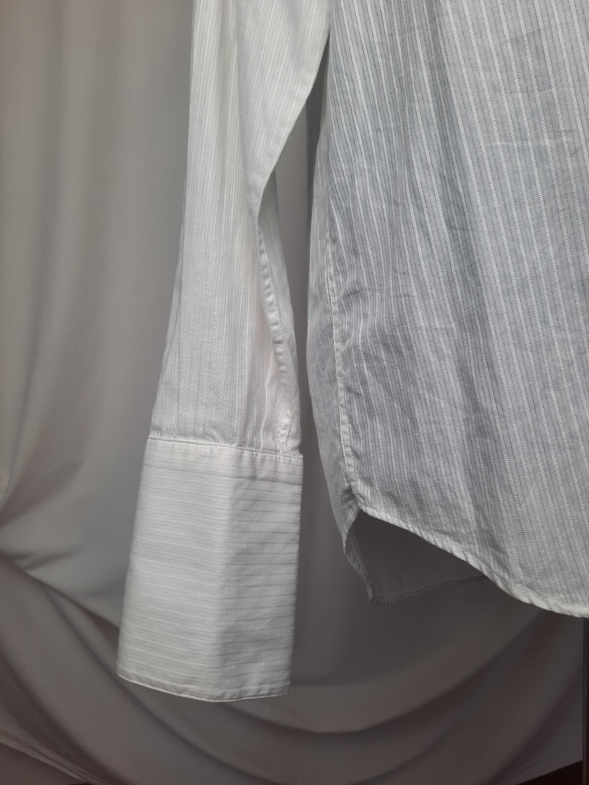 Yves Saint Laurent pour homme vintage men elegant formal cotton white shirt