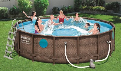 Bestway Power Steel  Swim Vista Pool 56977 Frame Pool 549 x 122 cm Komplett-Set