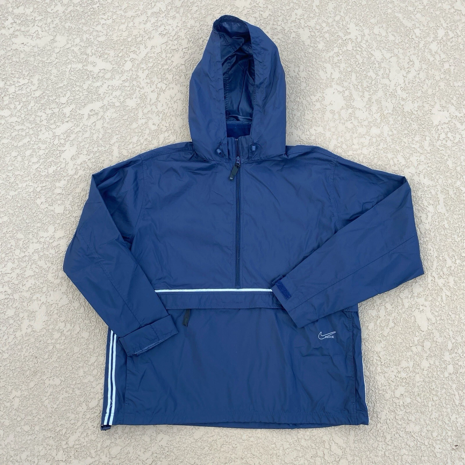 Vintage 00s Nike Zip Up Windbreaker Swoosh Mens XXLarge Blue VTG