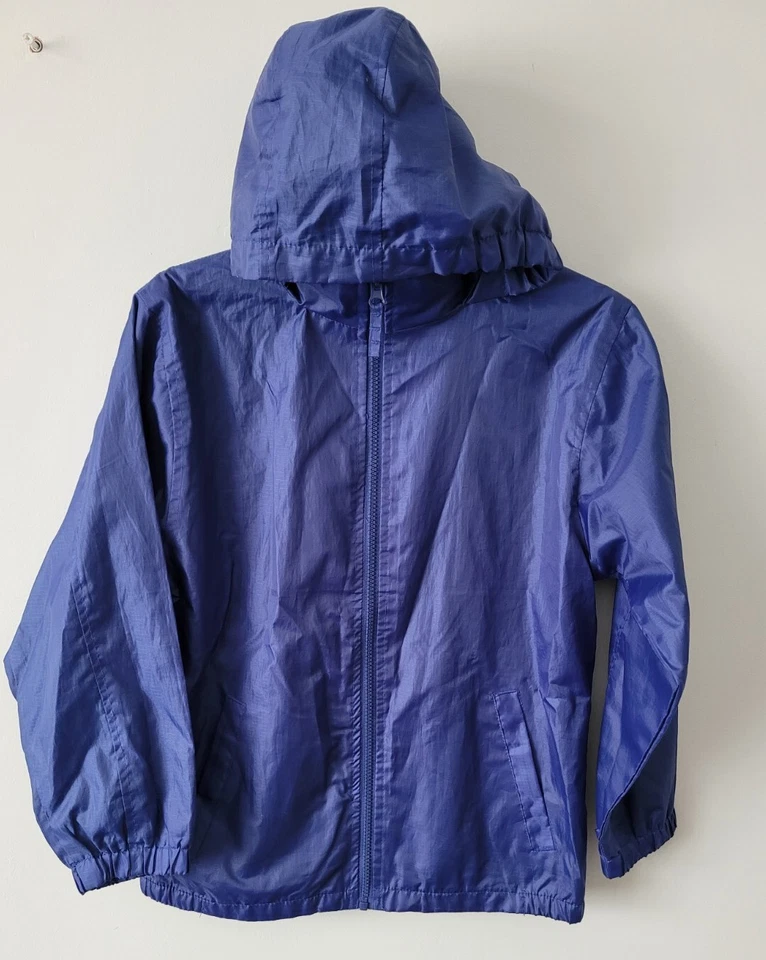 Girl's Rain  Blue/Navy Jacket Age 9- 10 Yeas ( Pre - Loved) By Peter Storm — 第 2/4 张图片