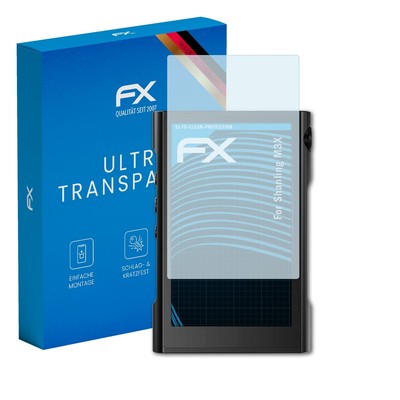 atFoliX 3x Displayschutzfolie für Shanling M3X Schutzfolie klar Folie