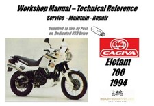 Cagiva Elefant 750 Service Repair Workshop Manual USB 1994