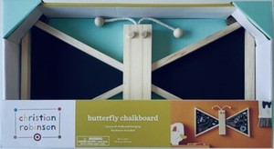 NEW CHRISTIAN ROBINSON X   TARGET  16.5” X 9” KIDS  BUTTERFLY HANGING CHALKBOARD