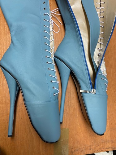Handmade Ballet stiefel leder VIELE FARBEN Gr 38 - 47 RV, neu 20 cm Absatz, PL - Picture 13 of 24