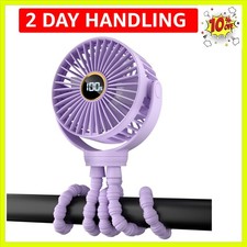 Portable Stroller Mini Fan, Small Rechargeable Personal Fan, Travel Essential...