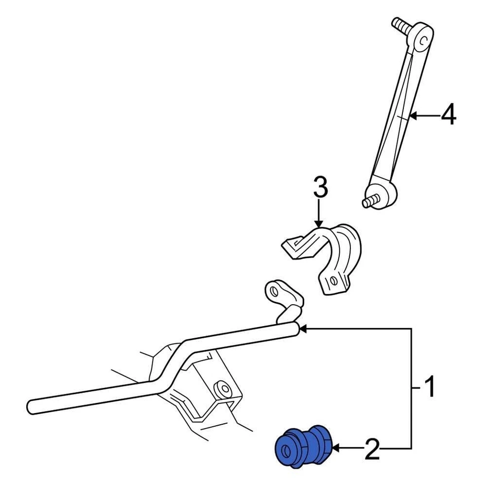 For Ford Taurus 1990-2007 Ford Rear Suspension Stabilizer Bar Bushing Foto 2 de 2