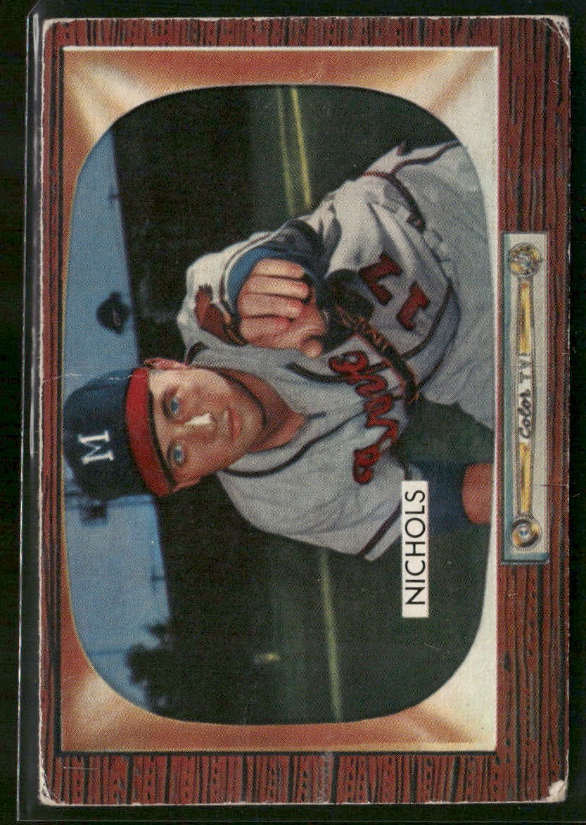 1955 Bowman #72 Chet Nichols (low grade)