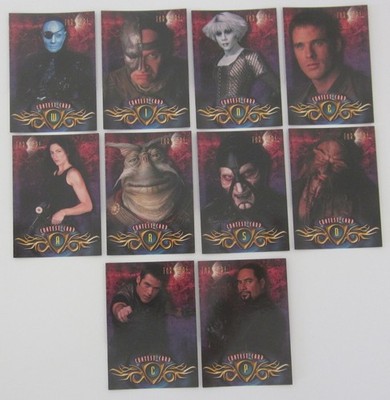 Farscape Season 2 - 10 Costume Contest Game cards - guter Zustand