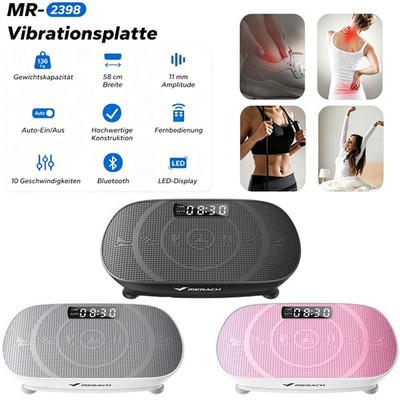 MERACH 2398 Vibrationsplatte Leise Vibrationsgerät Vibrationstrainer Heimtrainer