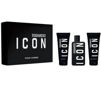 DSquared2 ICON Pour Homme Geschenkset 100ml Eau de Parfum + Duschgel + Aftershave