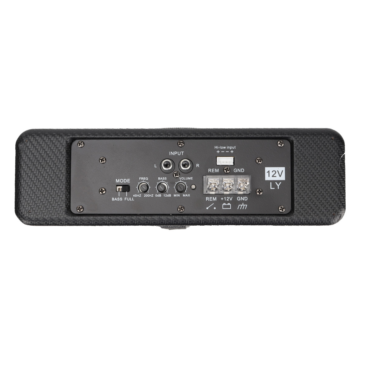 800W Slim Under-Seat Subwoofer Powered Car Truck Sub with Wireless Amp Kit - Thumbnail 2