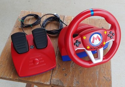 NINTENDO Switch MARIOKART Racing STEERING WHEEL & PEDALS # NSW-204 Tested Works