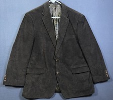 Ralph Lauren Corduroy Blazer Coat Jacket Men s 46R Brown Casual Paisley Academia