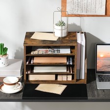 Holzwerkstoff Schreibtisch Organizer Dokumentenablage Aktenablage Briefablage