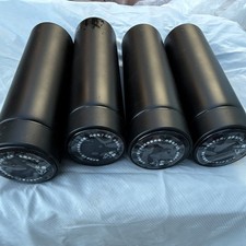 4pc Black Stainless Steel Vacuum Flask Set, T...